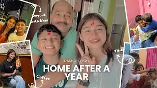 Dashain at home 🏡 after a year | HYERABAD TO SILIGURI 📍