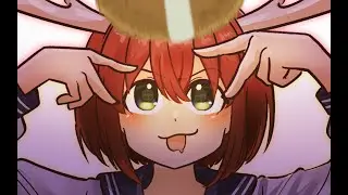 【illustrationMaking】「 鹿乃子のこ (しかのこ　のこ)」を描いてみた。