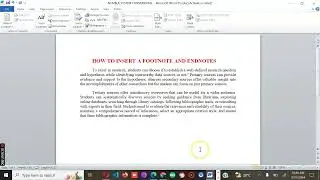How to Insert Footnotes and Endnotes in Word - 8.1 Master Course (2024 4k)