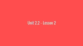 JNEL POE: Unit 2.2 - Lesson 2
