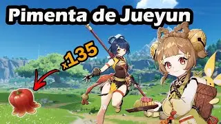 Rota de farm pimenta de jueyun - Genshin Impact