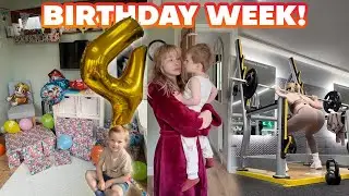 BIRTHDAY WEEK! E Turns 4, Dinotropolis, photoshoot & lower body session.