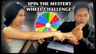 SHE LICKED IT ON CAMERA! SPIN THE MYSTERY WHEEL CHALLENGE