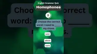 Daily English Grammar Quiz #shorts