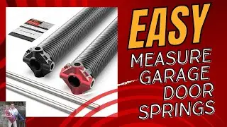 EASY Measure Garage Door Springs How To #how #diy #howto