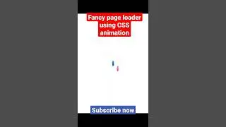 Page loader using CSS animation [CSS] 