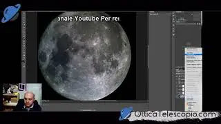 Modificare Foto Della Luna fatta con  il Telescopio, come migliorare i particolari