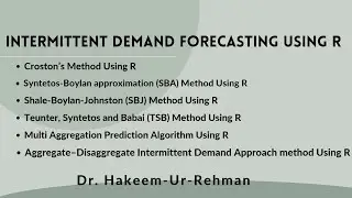 Forecasting Intermittent Demand in R | Croston's Method, SBA, SBJ & Temporal Aggregation Explained