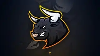 SpeedArt | Black Bull | Mascot Logo