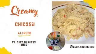 My Wife Back In The Kitchen Cooking Creamy Chicken Alfredo !!