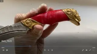 Авторский нож Красный СТАЛИН