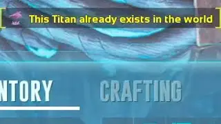 FIRST YOU NEED TO KILL THEN TAME THE TITAN!!!