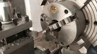 How to Turn a Square Road into a Lathe Machine's Three Jaw Chuck Mechanical Magraj 