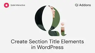 How to Create a Section Title using Elementor Addons in WordPress