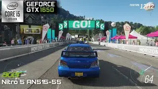 Forza Horizon 4 - Ultra Setting | i5 10300h | GTX 1650 | Acer Nitro 5 AN515-55 | Gaming Benchmark