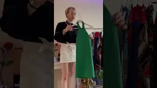 Male to Female Crossdresser Shows Off Green Dress