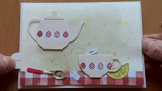 Carte interactive thème "a cup of tea" / Interactive card