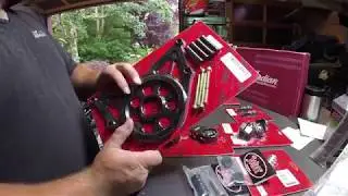 Joker Machine pulley cover for the 2018 Indian Scout Bobber. Motor gp (New motorcycle 2018)