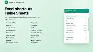 How to use Excel Shortcuts in Google Sheets - XLKeys