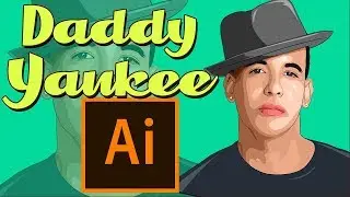 DADDY YANKEE on Adobe Illustrator Cartoon Speed Art