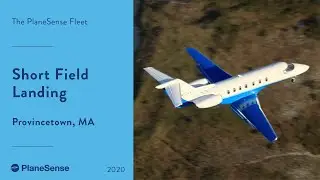 PlaneSense PC-24 jet makes short field landing in Provincetown, Massachusetts.