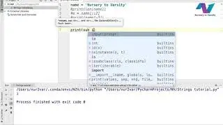 Strings and Characters in Python | Learn Python | Python Tutorials | Free Online Course