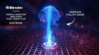 Blender | Sci-fi Particle Advection Simulation | Fluid / Smoke Flow | EEVEE - 4K PREVIEW