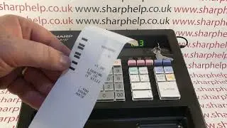 How To Fix Sharp XE-A137 XEA137 Dashes On Display Screen Printer Not Working Receipts Printing Blank