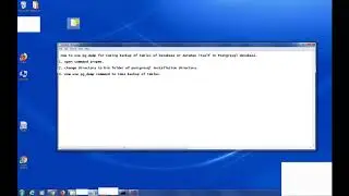 pg_dump.exe(PostgreSQL) - Backup multiple tables using command prompt (cmd)