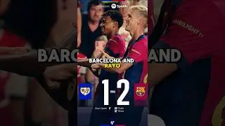 Barcelona 2-1 Rayo Vallecano🔴🔵 #barcelona #shorts #youtubeshorts