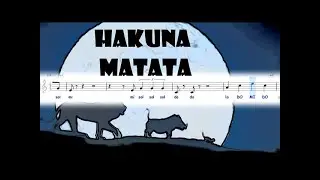 Hakuna Matata Main Melody violino tutorial