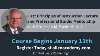 M David Merrill - First Principles of Instruction