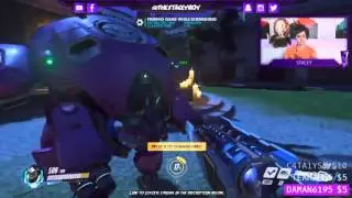Someone plays the Futurama theme in the Overwatch game Stacey was streaming...