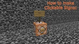 How to make clickable signs with commands