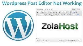 WordPress Post Editor Not Working - Solve WordPress Errors