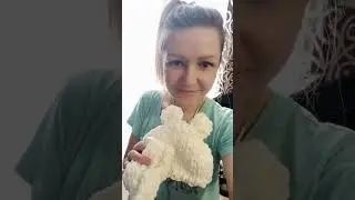 крутой комплект из плюшевой пряжи Ализе Пуффи. Подушка+плед+пинетки+шапочка для новорожденных