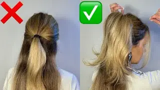 ЛАЙФХАК ДЛЯ ДЕВУШЕК: КАК СДЕЛАТЬ КРАСИВУЮ ОБЪЕМНУЮ ПРИЧЕСКУ / HAIR HACK: SUPER EASY VOLUME HAIRSTYLE