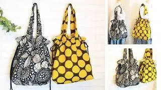 How to make a drawstring bag.sewing tutorial