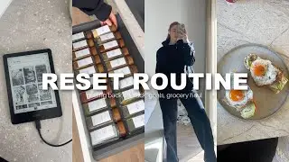 RESET VLOG | getting back on track, goal setting, grocery haul & organizing