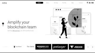 Black & White color theme website | Web Design | Adobe XD