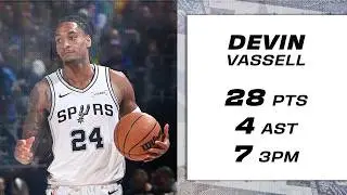 Devin Vassell GOES OFF for 28 PTS, SEVEN 3PM!