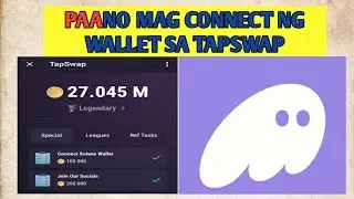 Paano mag connect ng wallet sa tapswap