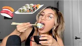 ASMR Español | COMIENDO SUSHI (Eating Sounds)