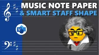Visio Music Note Paper & Smart Staff Shape