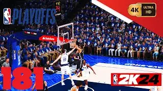 NBA 2K24 {My Career} [PC] (4K) EP181 {Playoffs: West Semis} Game 4 =Spurs @ Mavs=
