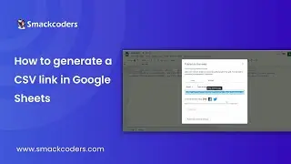 How to generate a CSV link in Google Sheets