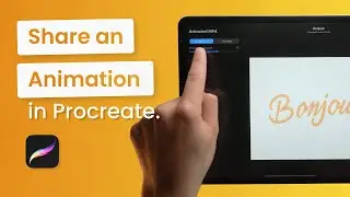 How to share an animation from Procreate.