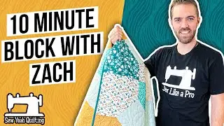 10 Minute Block Quilt | Beginner Quilting