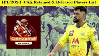 IPL 2024 | CSK Retained & Released Players List | Thala Dhoni