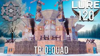 LURE - TRIO/QUAD with INCREDIBLE 9 BUNKERS / 5 WALLS / NEW TURRETS & INSIDE AREA [rust base design]